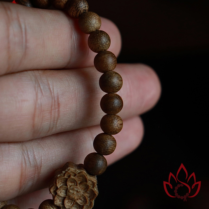 Vòng Trầm Hương Hạt Tròn | 6 Ly | Trầm Tốc Kiến Tự Nhiên